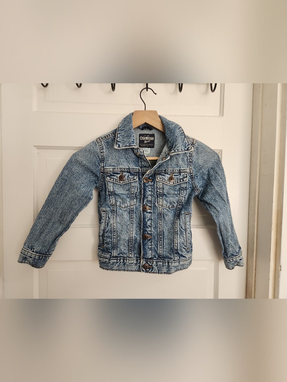 OshKosh B'gosh Kids Blue Washed Denim Jacket 5t